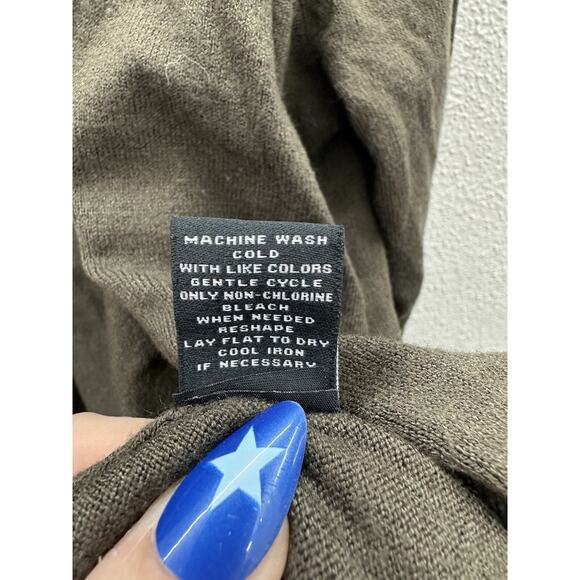 Verve Ami Womens Cardigan Size Medium Green Long Sleeve Open Front - Picture 6 of 11